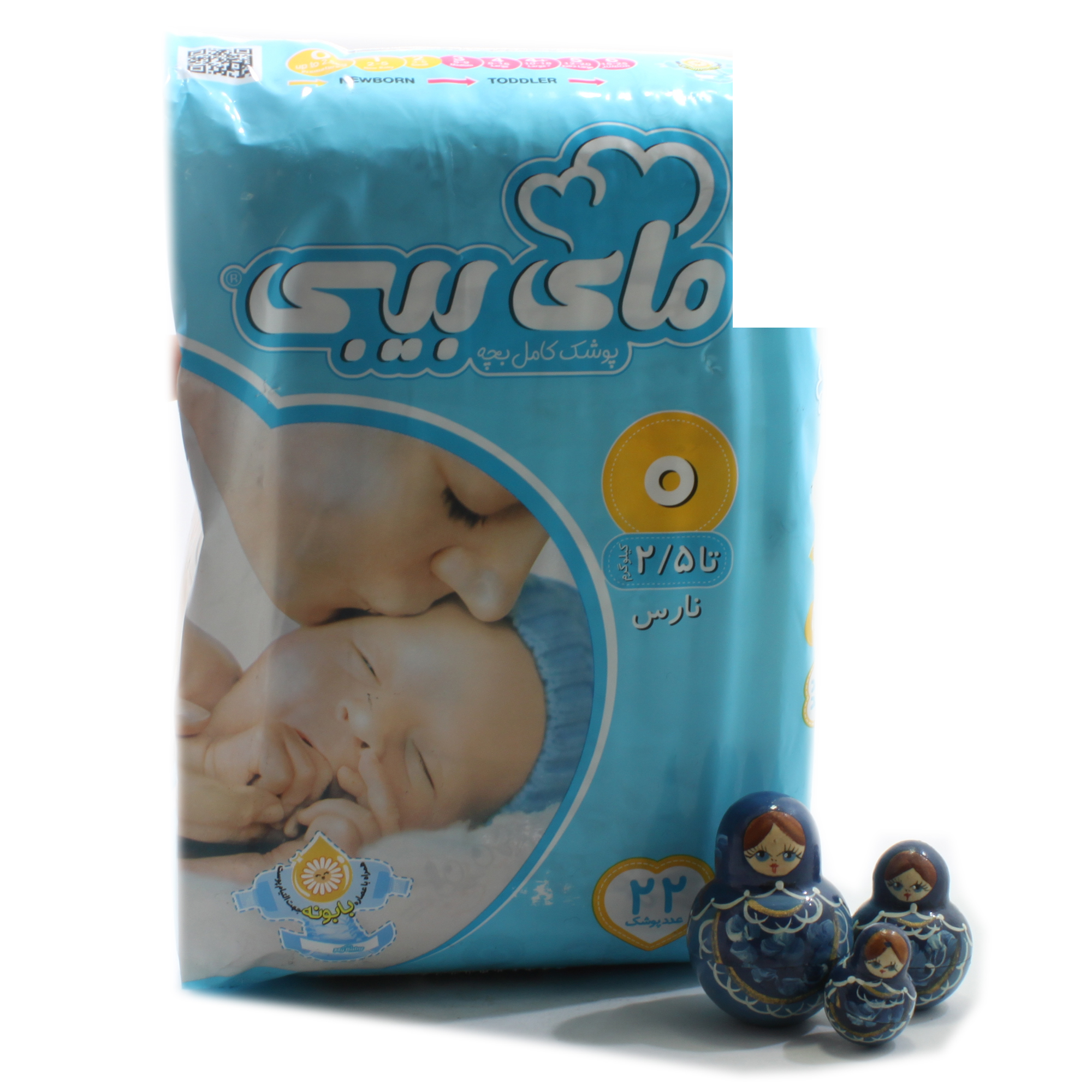 پوشک سایز صفر مای بی بی 22 عددی