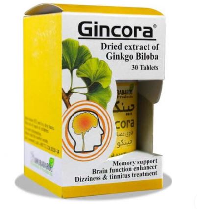 قرص جینکورا اهورا دارو