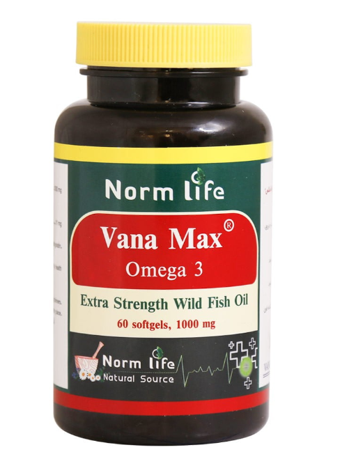 سافت ژل امگا 3 وانا مکس نورم لایف 1000 میلی گرم 60 عدد